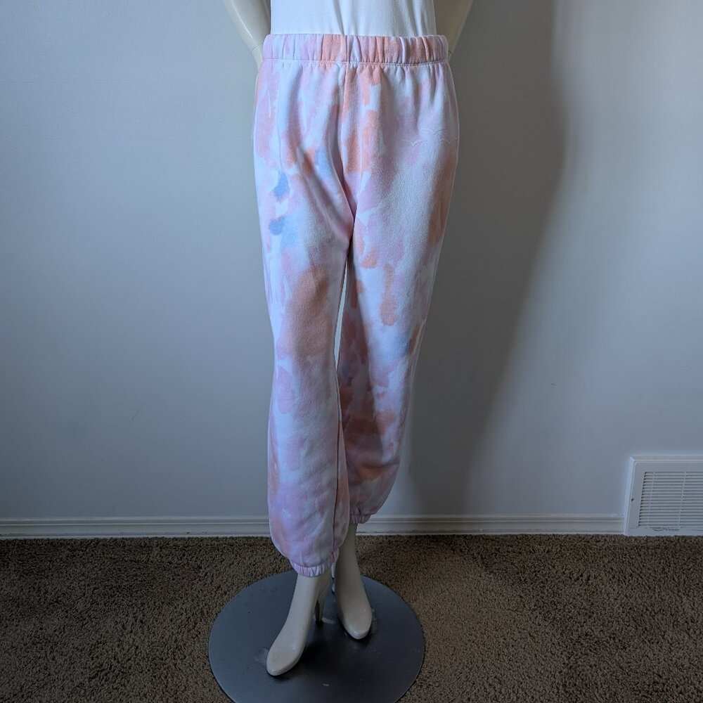 Lazy Pants - Tie Dye Pink/Blue Warm Jogging Pants - Size - M